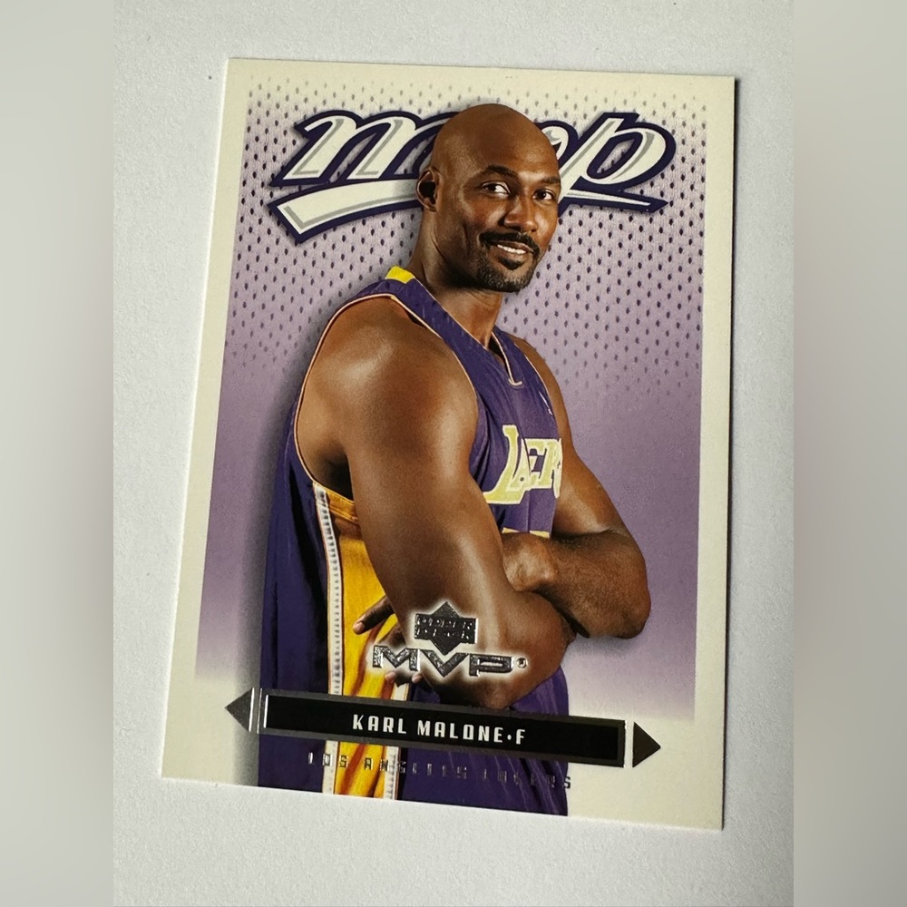 Karl Malone - Los Angeles Lakers - MVP Basketball Trading Card -
